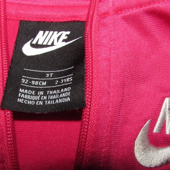 NIKE Pink Sweat Jacket Toddler Size 3T Gym Coat - Picture 3 of 9